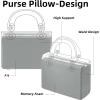 imageDGAZ Purse Pillow Shaper Insert for LadyDior MicroMiniSML Bags Silky Pillow Shaper for Luxury HandbagsGoldMicroPearl gray