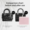 imageDGAZ Purse Pillow Shaper Insert for LadyDior MicroMiniSML Bags Silky Pillow Shaper for Luxury HandbagsGoldMicroPink