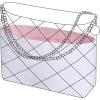 imageDGAZ Lightweight Purse Organizer Insert for Chanel 22 BagSilk and Dupontpaper handbag inner for Luxury BagsCraieMPink