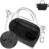 imageDGAZ Lightweight Purse Organizer Insert for LongchampLE PLIAGE Xtra Bagsilk and DupontPaper handbag inner for Luxury BagBlackLe Pliage Xtra XSBlack