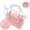 imageDGAZ Lightweight Purse Organizer Insert for LongchampLe Pliage Original Series Bagsilk and DupontPaper handbag inner for Luxury BagBlackLE PLIAGE SHandle height about 9 cmPink