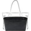 imageDGAZ Lightweight Purse Organizer Insert for Neverfull Bagssilk and DupontPaper handbag inner for Luxury BagPMBlackBlack