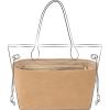 imageDGAZ Lightweight Purse Organizer Insert for Neverfull Bagssilk and DupontPaper handbag inner for Luxury BagPMBlackChai