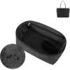 imageDGAZ LightweightPurse Organizer Insert for MCMLiz Visetos Tote Bagsilk and DupontPaper handbag inner for Luxury BagsSmallBlackBlack