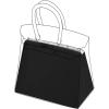imageDGAZ Purse Pillow Shaper Insert for Hermes Hac Bags Silky Pillow Shaper for Luxury HandbagsChaiHac 28Black