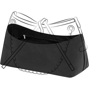 imageDGAZ Lightweight Purse Organizer Insert for CarryAll Bagssilk and DupontPaper handbag inner for Luxury BagBBBlackBlack