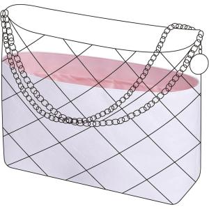 imageDGAZ Lightweight Purse Organizer Insert for Chanel 22 BagSilk and Dupontpaper handbag inner for Luxury BagsCraieMPink