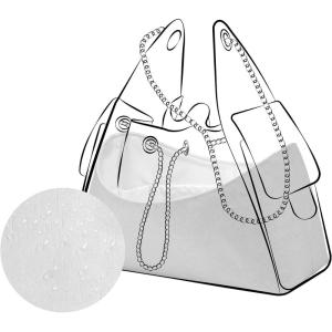 imageDGAZ Lightweight Purse Organizer Insert for Chanel 25 Handbagssilk and DupontPaper handbag inner for Luxury BagBlackSmallWhite