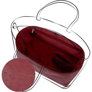 imageDGAZ Lightweight Purse Organizer Insert for GYARDAnjouArtoisSaintLouis Bagssilk and DupontPaper handbag inner for Luxury BagBlackArtoisPMWine