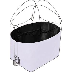 imageDGAZ Lightweight Purse Organizer Insert for Hermes Picotin BagSilk and Dupontpaper handbag inner for Luxury BagsBlackPC18Black