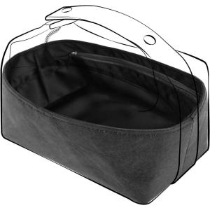 imageDGAZ Lightweight Purse Organizer Insert for HermesBride A Brac Bagssilk and DupontPaper handbag inner for Luxury BagSmallBlackBlack