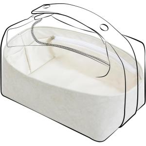 imageDGAZ Lightweight Purse Organizer Insert for HermesBride A Brac Bagssilk and DupontPaper handbag inner for Luxury BagSmallBlackCraie