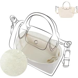 imageDGAZ Lightweight Purse Organizer Insert for LongchampLE PLIAGE Xtra Bagsilk and DupontPaper handbag inner for Luxury BagBlackLe Pliage Xtra XSCraie