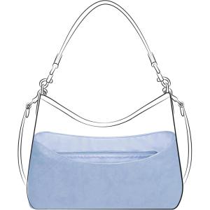 imageDGAZ LightweightPurse Organizer Insert for Coach Laurel Bagsilk and DupontPaper handbag inner for Luxury BagsSmallBlackBlue Brume