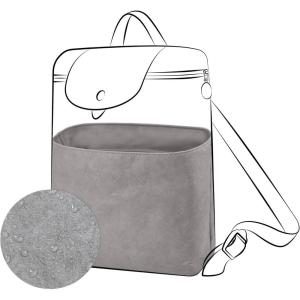 imageDGAZ LightweightPurse Organizer Insert for Longchamp Le Pliage Backpack Bagsilk and DupontPaper handbag inner for Luxury BagsLe Pliage Original M BackpackBlackGris Mouette