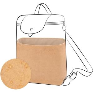 imageDGAZ LightweightPurse Organizer Insert for Longchamp Le Pliage Backpack Bagsilk and DupontPaper handbag inner for Luxury BagsLe Pliage Original M BackpackBlackChai