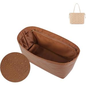imageDGAZ LightweightPurse Organizer Insert for MCMLiz Visetos Tote Bagsilk and DupontPaper handbag inner for Luxury BagsSmallBlackGold