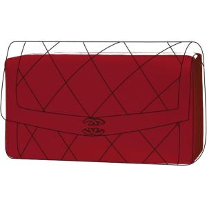 imageDGAZ Purse Pillow Shaper Insert for Chanel Diana Bag Silky Pillow Shaper for Luxury HandbagsFuchsiaSmallRouge Grenat