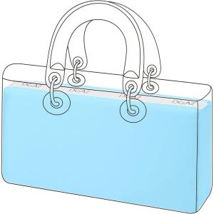 imageDGAZ Purse Pillow Shaper Insert for Dior Djoy Bag Silky Pillow Shaper for Luxury HandbagsCandy BlueSCandy Blue