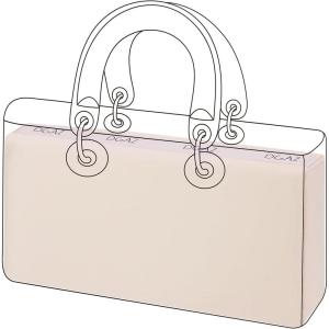 imageDGAZ Purse Pillow Shaper Insert for Dior Djoy Bag Silky Pillow Shaper for Luxury HandbagsCandy BlueSCustom