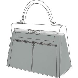 imageDGAZ Purse Pillow Shaper Insert for Hermes lakis Bags Silky Pillow Shaper for Luxury HandbagsBlue zelligelakis28Pearl gray