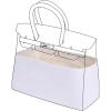 imageDGAZ Lightweight Purse Organizer Insert for Hermes Birkin Bagsilk and dupint paper handbag inner for Luxury BagsCraieBK45