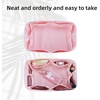 image:imageDGAZ Lightweight Purse Organizer Insert for Hermes Lindy BagSilk and Dupontpaper handbag inner for Luxury BagsPinkLD45